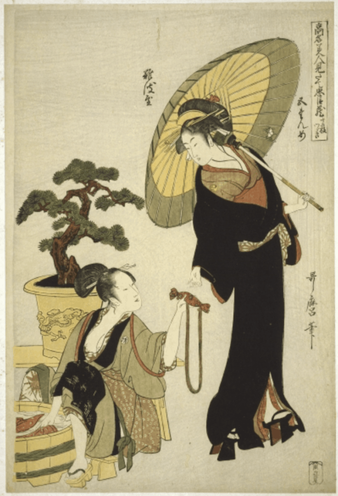 Estampe de Kitawage Utamaro (1753-1806)