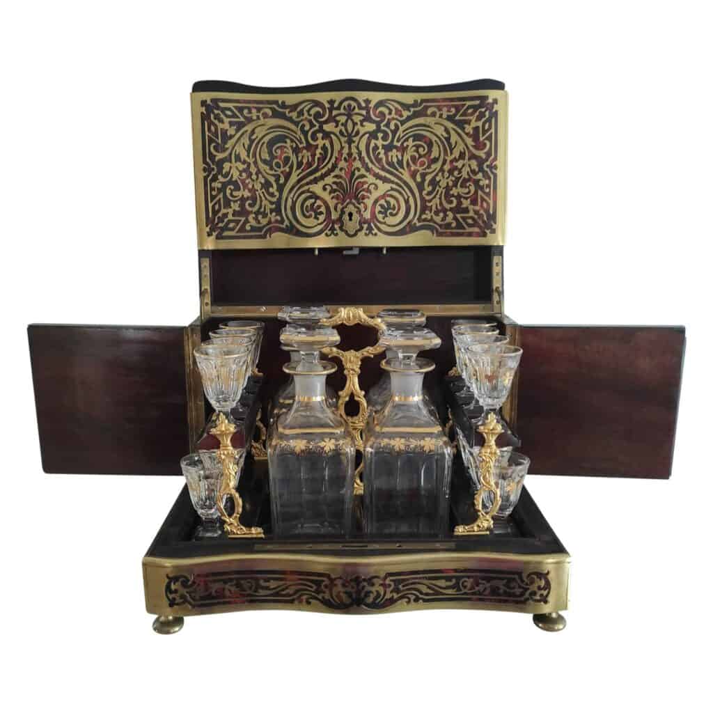 Cave à liqueurs en marqueterie Boulle - Napoléon III