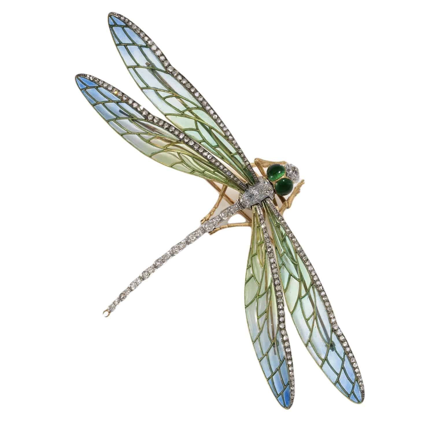 Libellule bijou Art nouveau