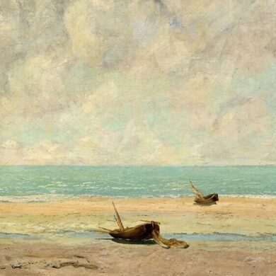 Gustave Courbet, Bord de Mer par temps calme, 1869