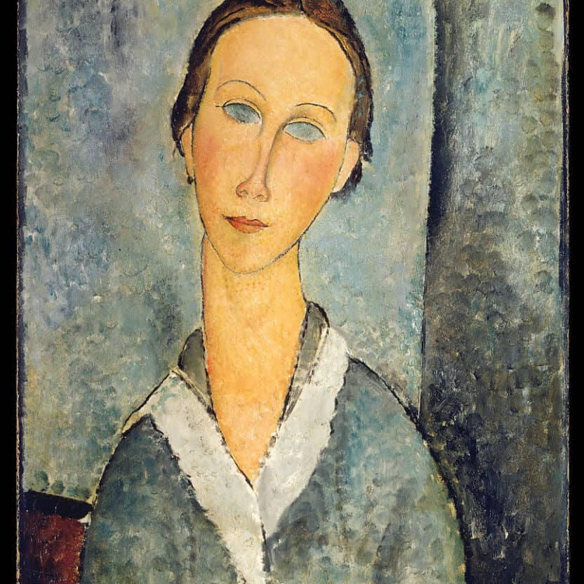 Modigliani, Jeune fille en blouse de marin, 1918