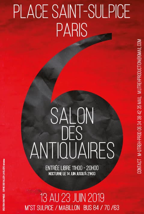 
Affiche Salon des Antiquaires Saint Sulpice 2023