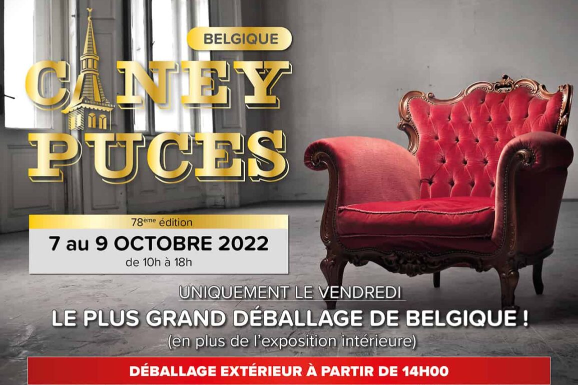 Affiche puces Ciney octobre 2022