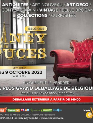 Affiche puces Ciney octobre 2022