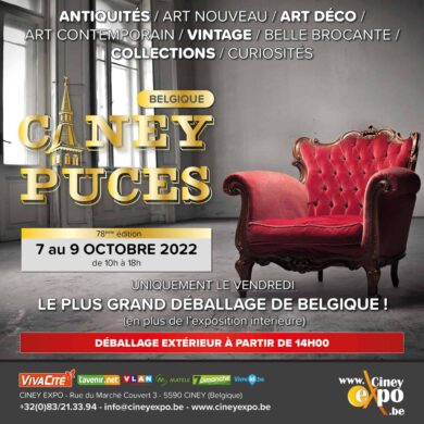 Affiche puces Ciney octobre 2022