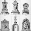illustration de fontaines en fonte anciennes