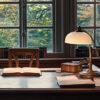 bureau ambiance bibliothèque