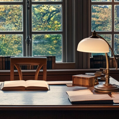 bureau ambiance bibliothèque