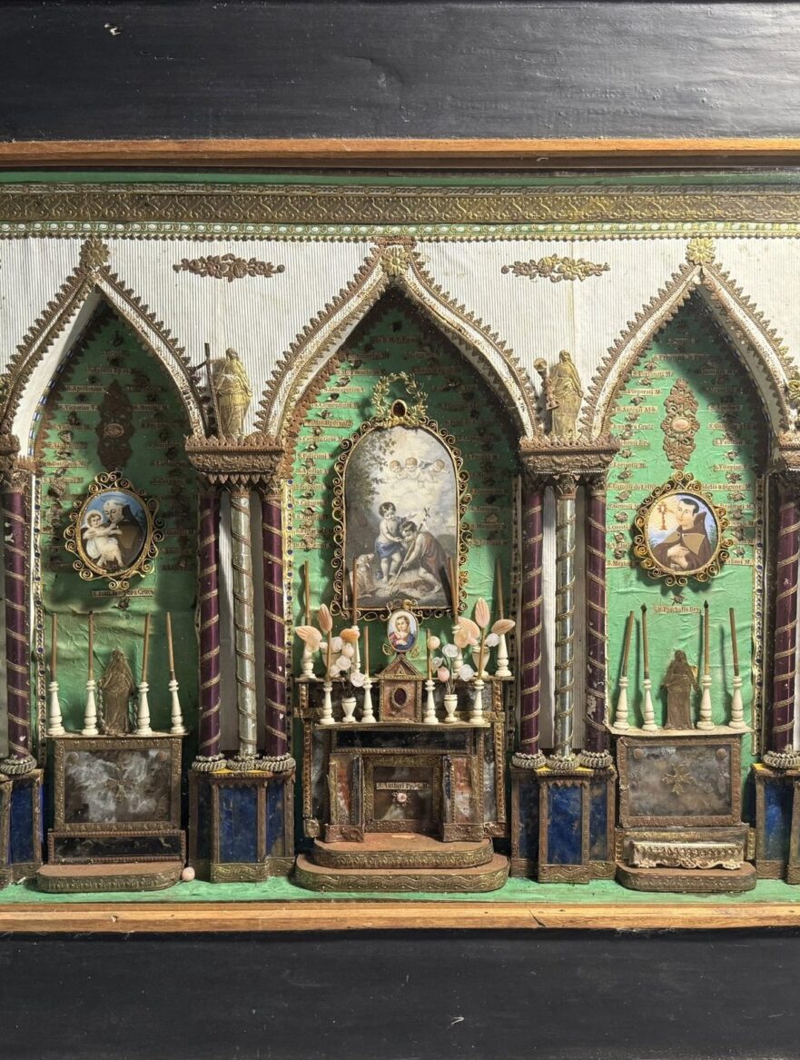 Grand Reliquaire En Trois Chapelles Avec 77 Reliques - XIXe