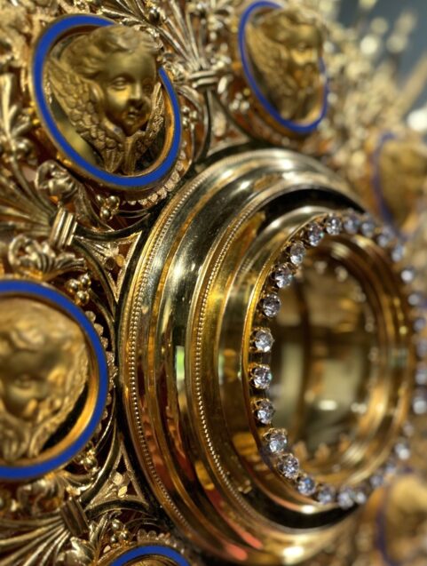 Ostensoir en bronze doré