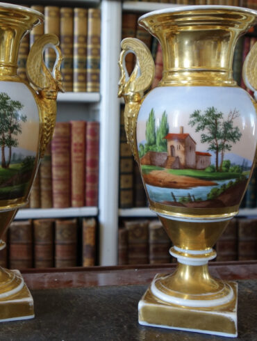 Vases porcelaine Empire