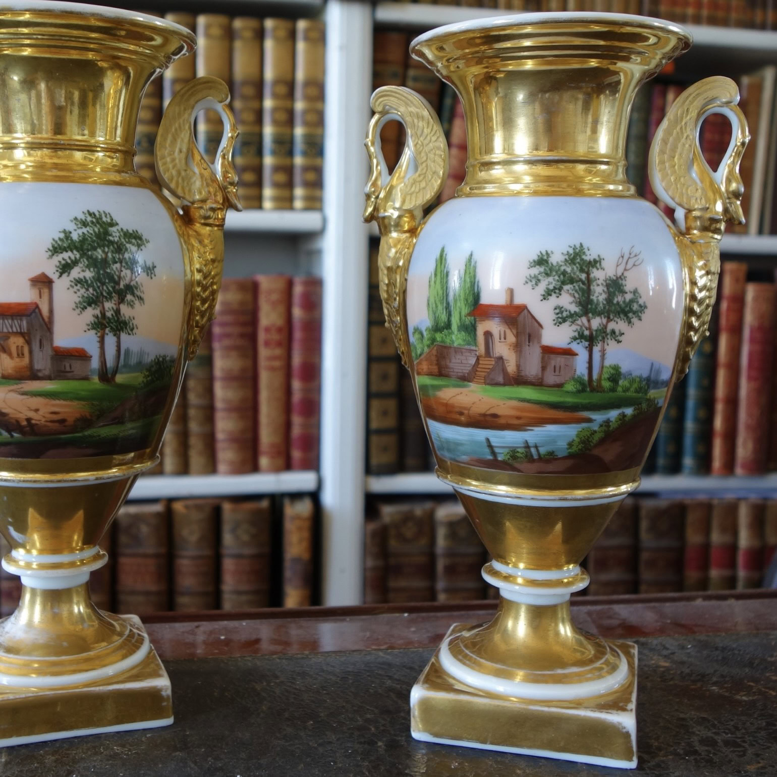 Vases porcelaine Empire