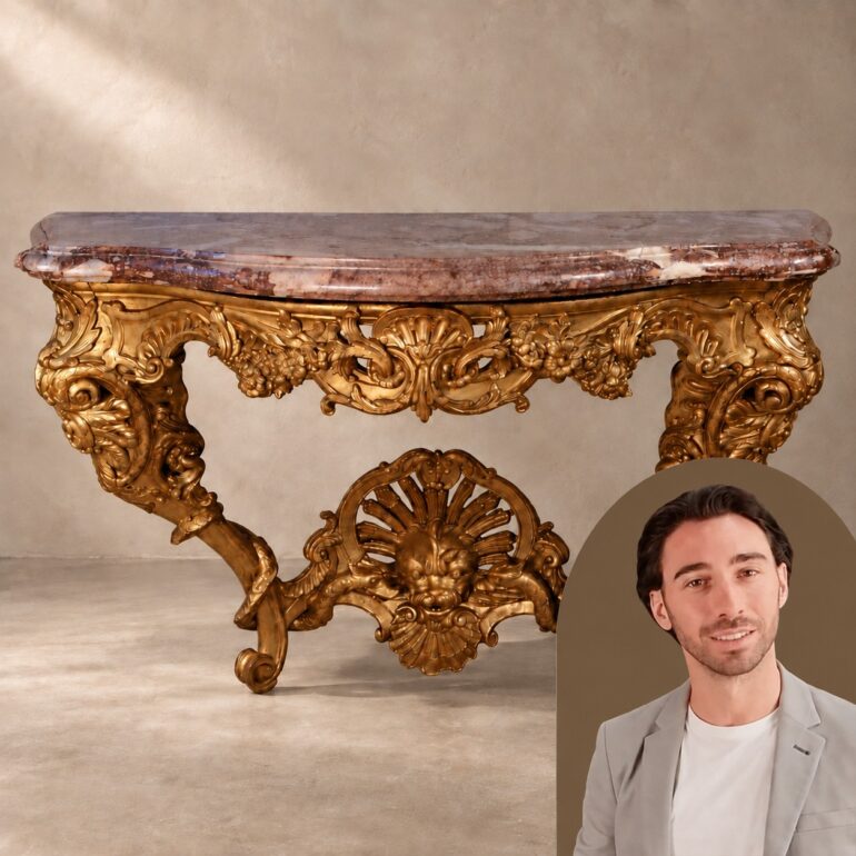 Galerie MÉOUNES ANTIQUITÉS – Console Régence attribuée à Bernard Honoré Turreau