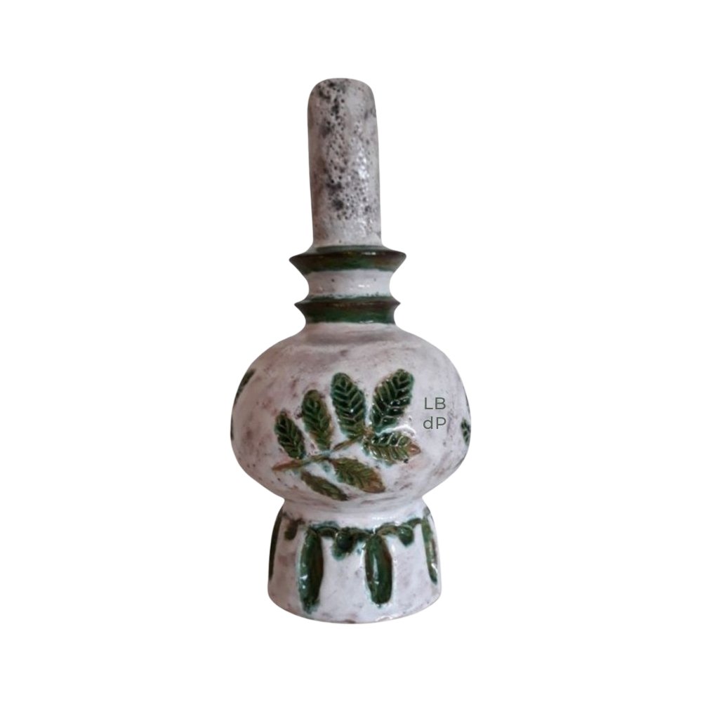 Pied De Lampe Ancien Céramique 15 Cm - English Ship 1300 Vintage