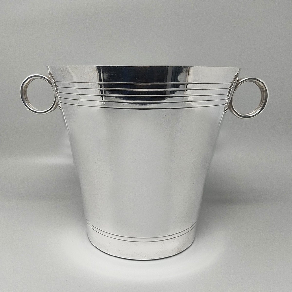 Seau à Champagne Pol Roger – Métal Argenté Argit Paris – Art Déco 1930 – Occasion