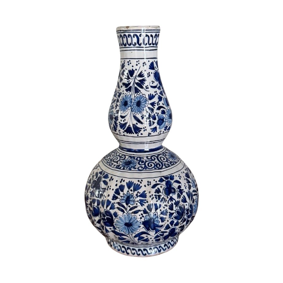 Vase Gourde Ancien En Porcelaine - Chine, XVIIIème Siècle