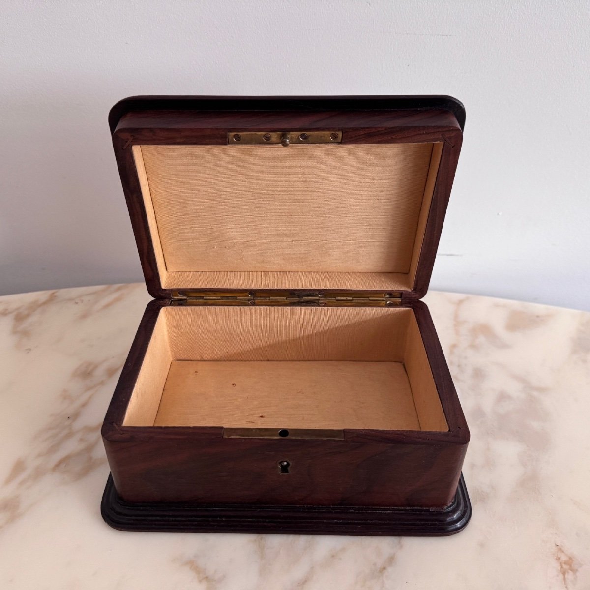 Ancienne Boîte à Bijoux En Bois Avec Marqueterie - Vintage, Occasion