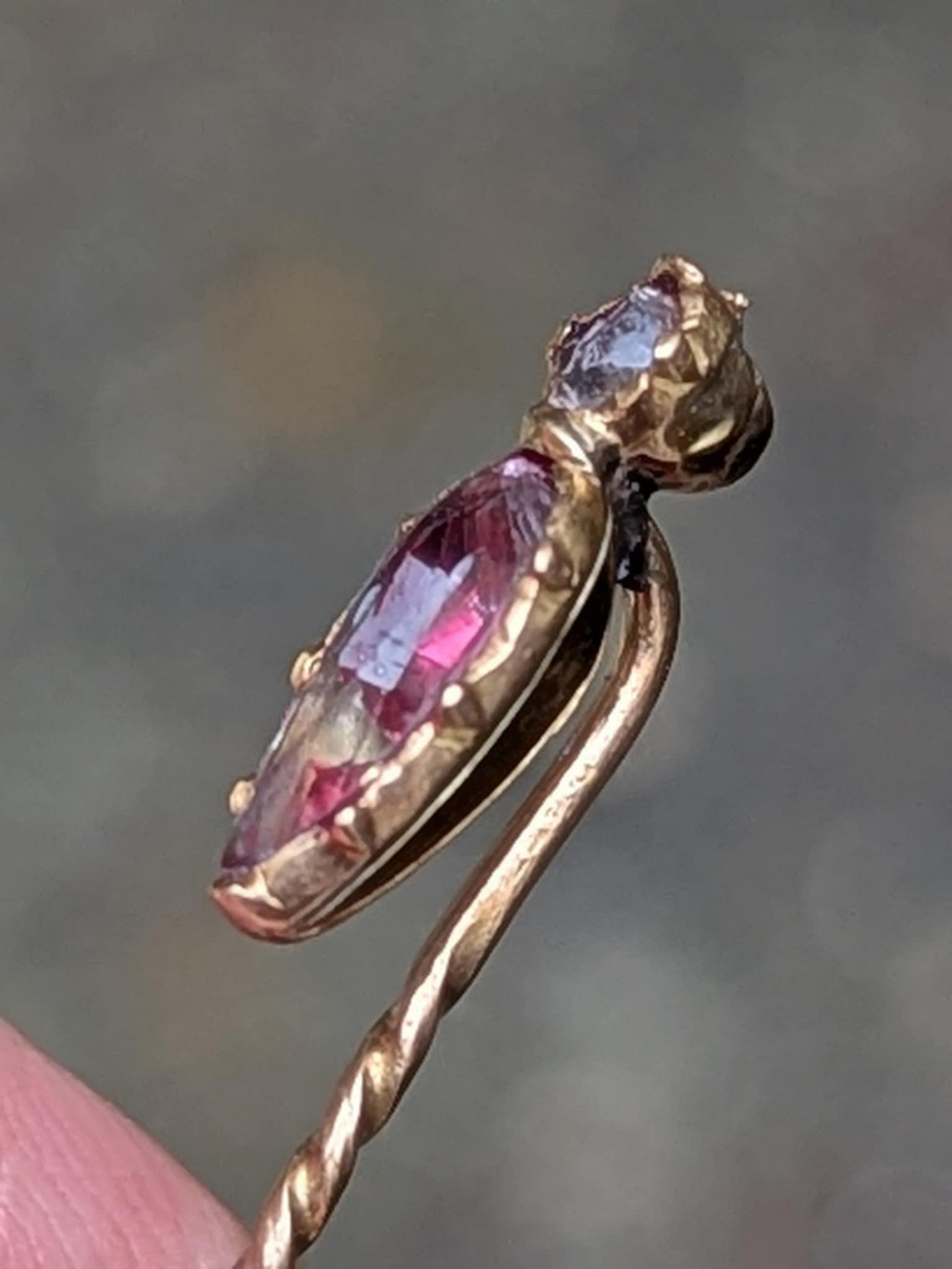 Ancien pic épingle cravate hermine - Montres & Bijoux