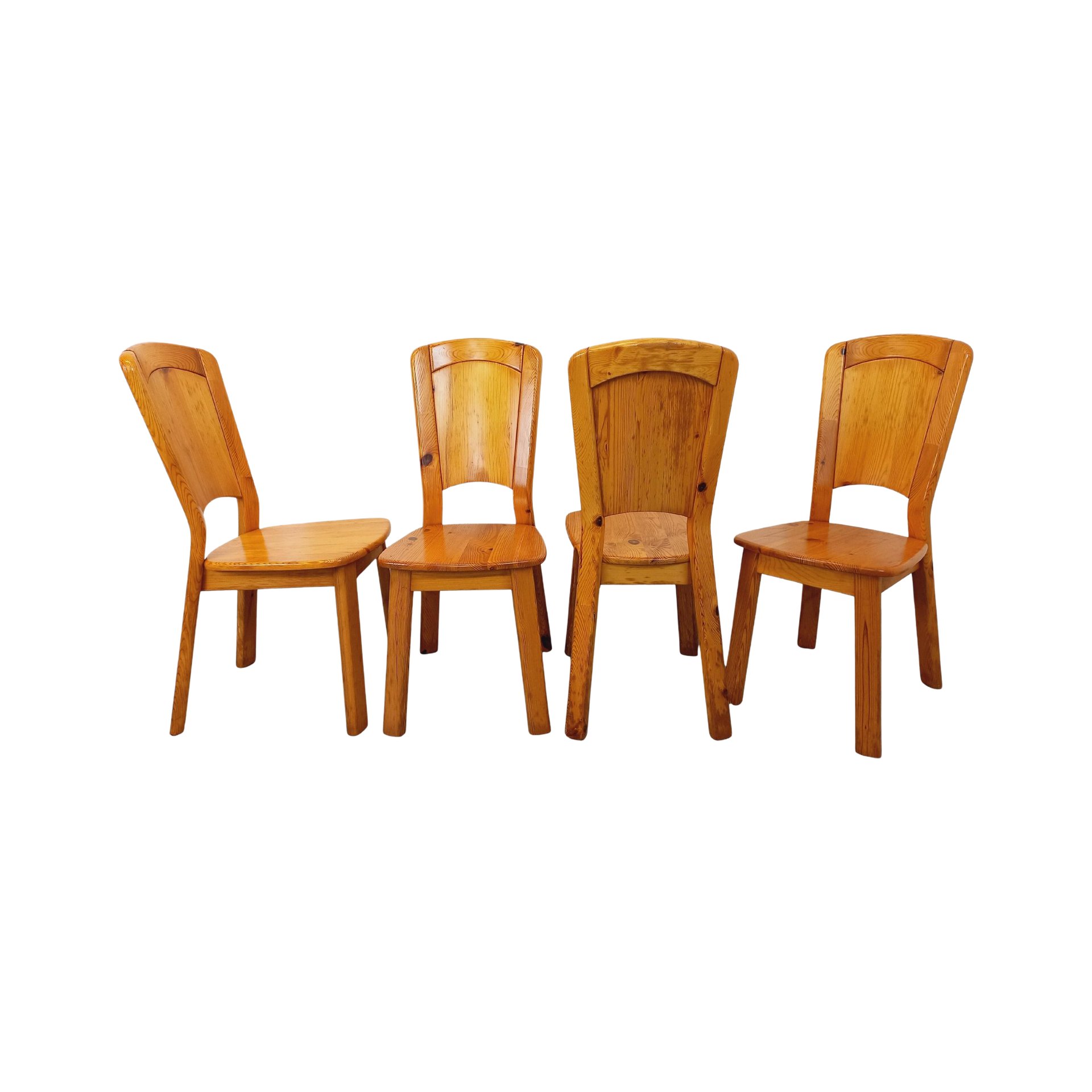 Set of 4 vintage Charlotte Perriand Les Arcs pi... | Antikeo