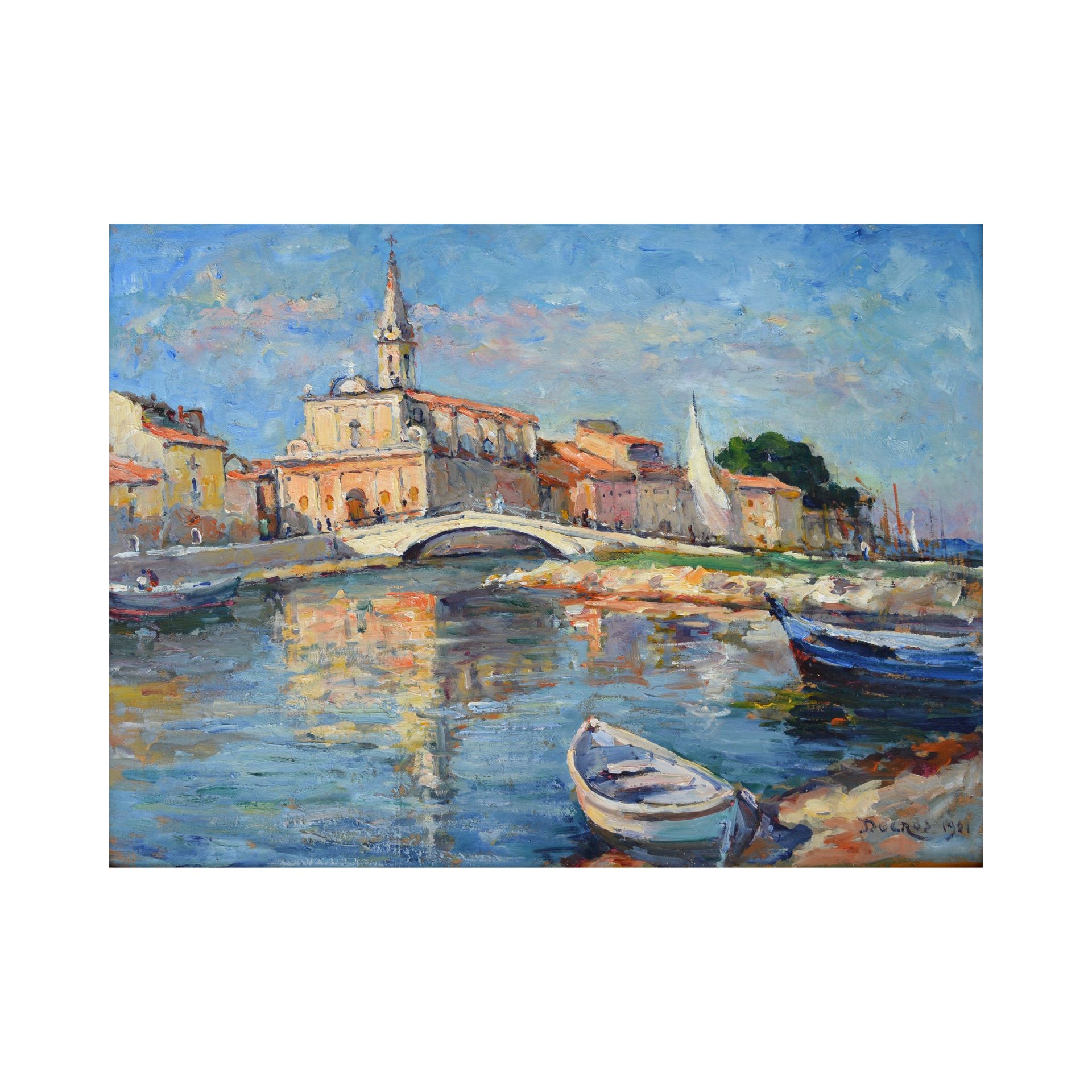 Peinture De Plein Air – Paysage De La Région De Douai – Huile Sur Toile Datée 1947