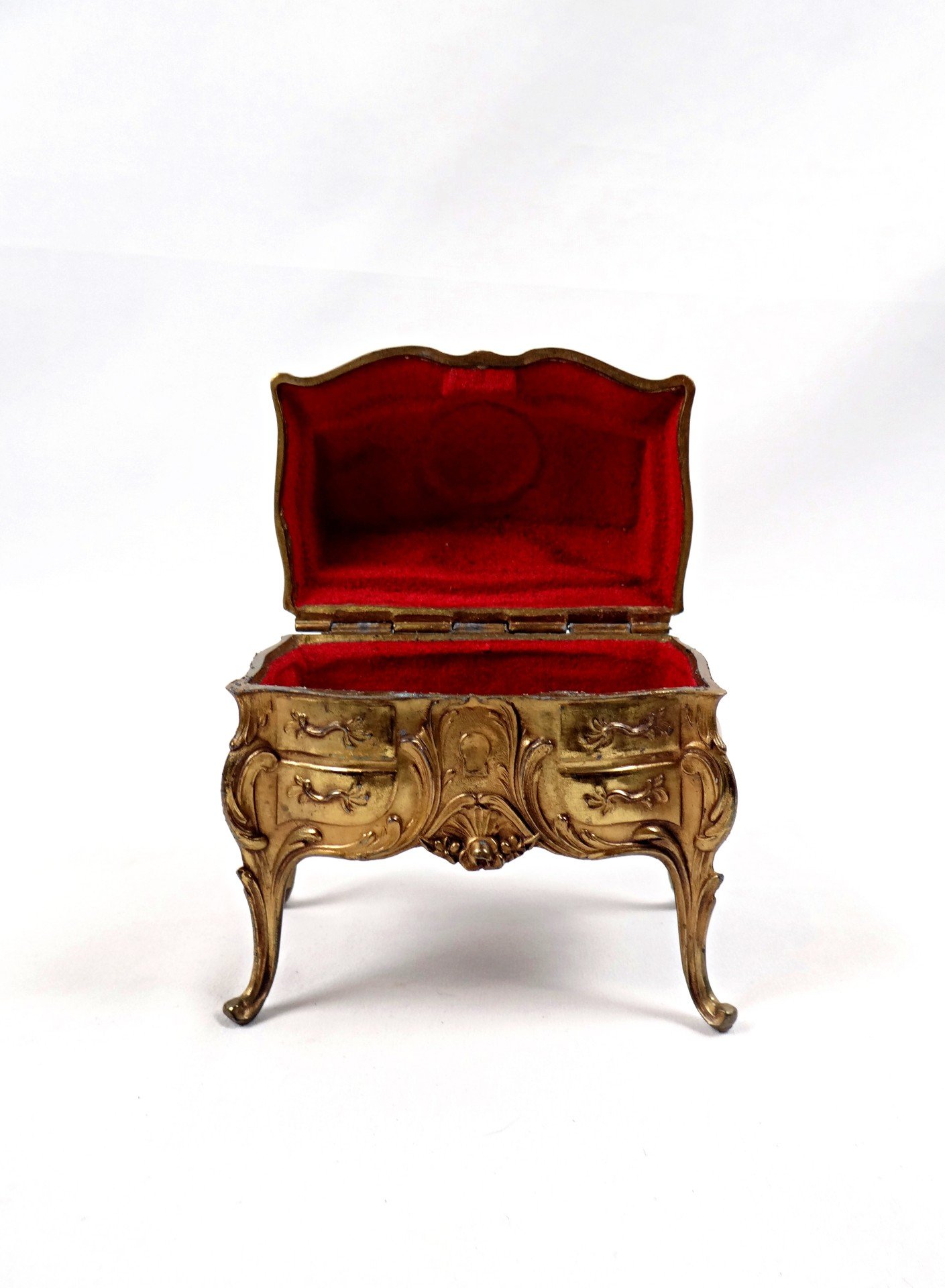 Moraillon De Boîte En Bronze – Style Rétro Vintage – Vert Olive – Sans Marque