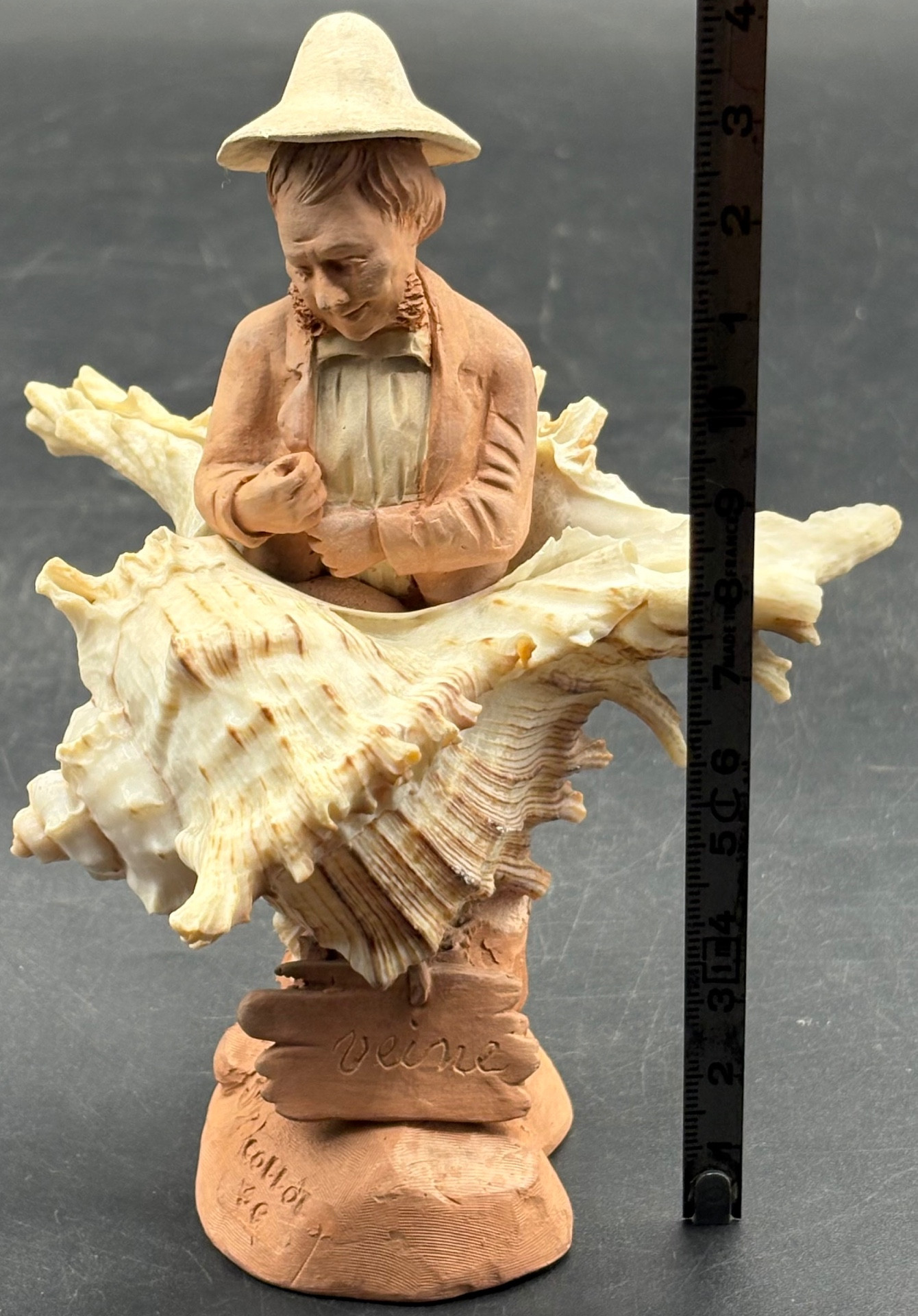 ANCIENNE STATUETTE SCULPTURE en Terre Cuite Homme Numéroter 10706 EUR