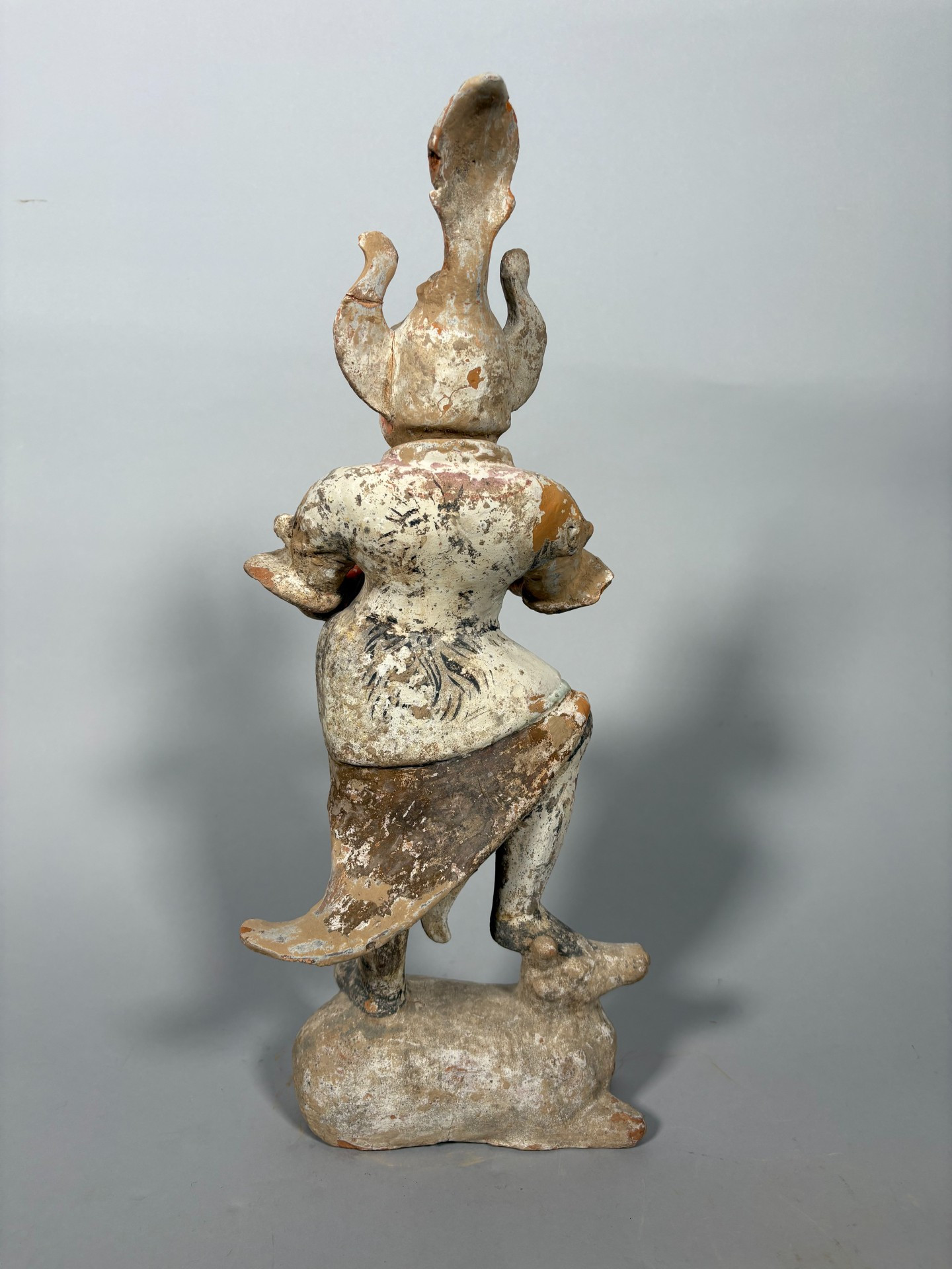 Carving of a Lokapala Mingqi China TANG period  | Antikeo