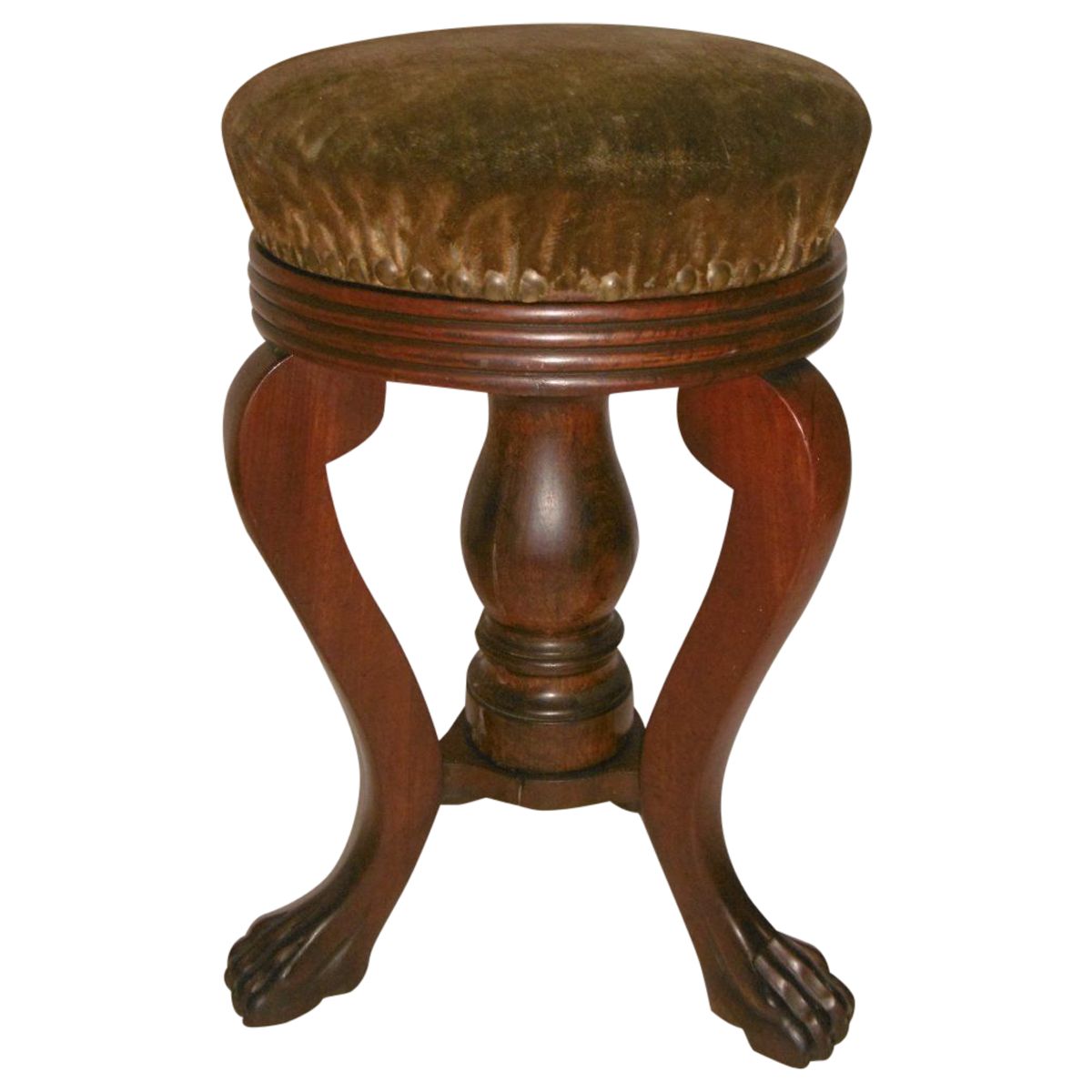 Tabouret de Piano Antique à Hauteur Ajustable de Gillows of Lancaster en  vente sur Pamono