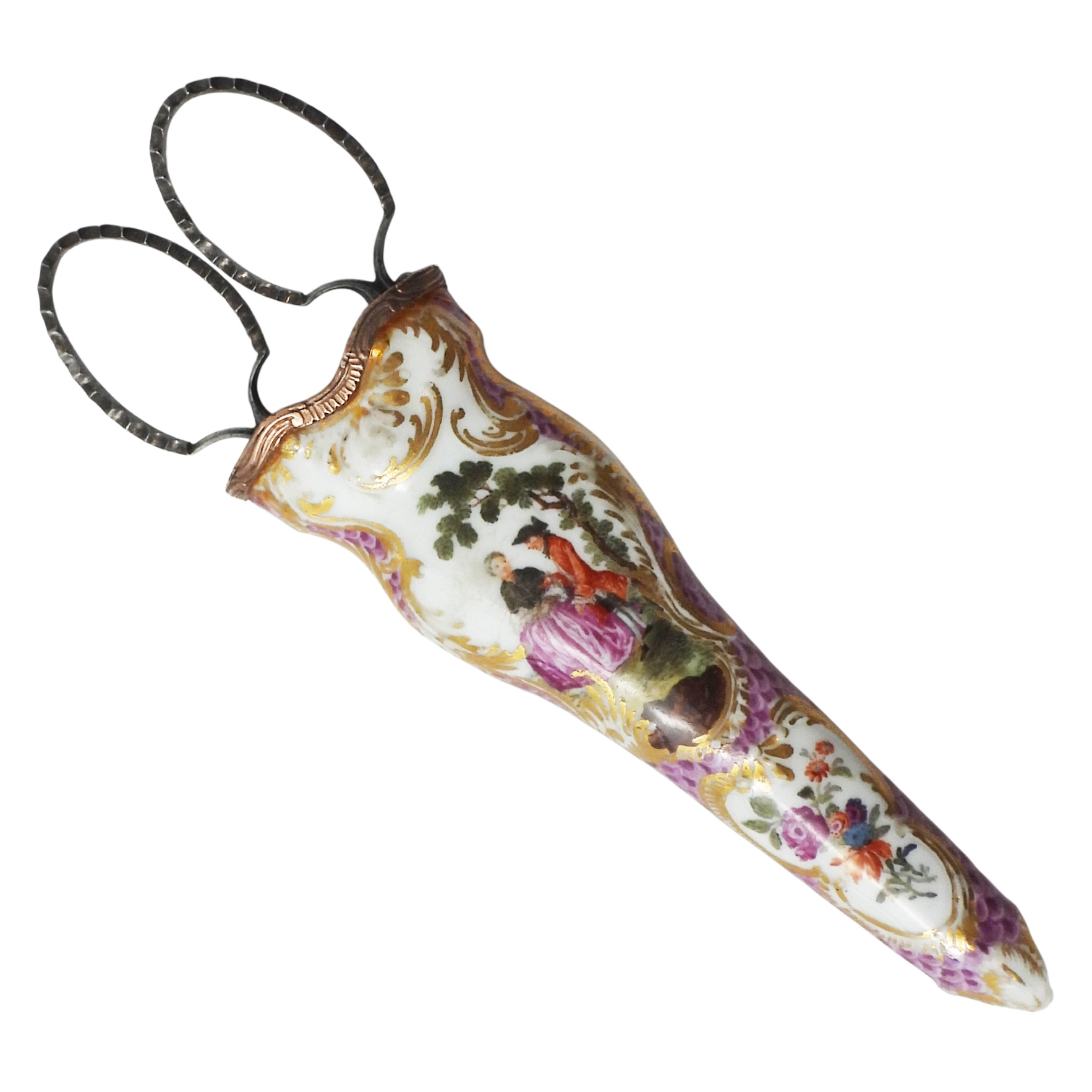 ANCIENNE ET GRANDE Paire De Ciseaux En Metal - L -- 26 Cm EUR 18,00