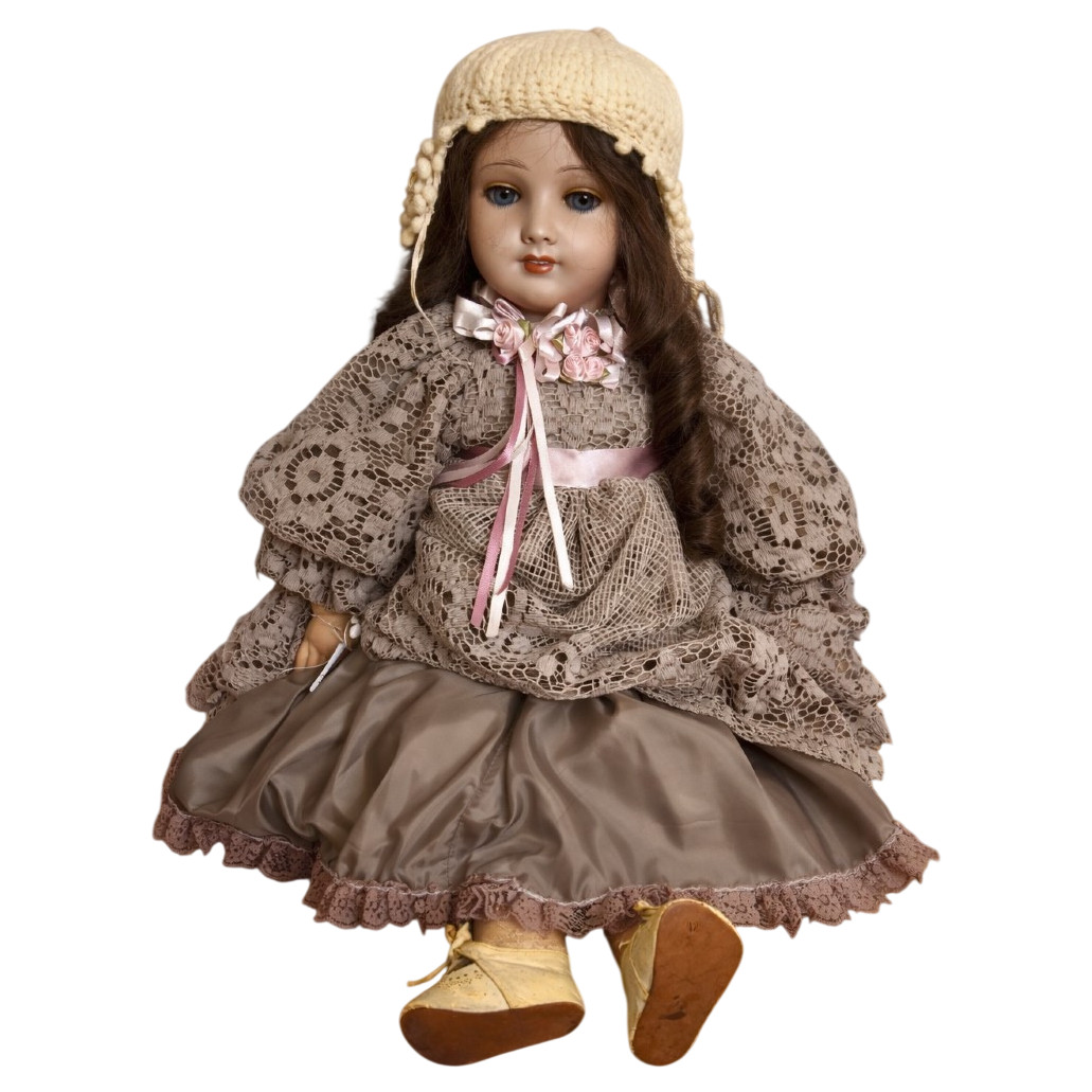 Large antique doll UNIS France 301 – porcelain  | Antikeo