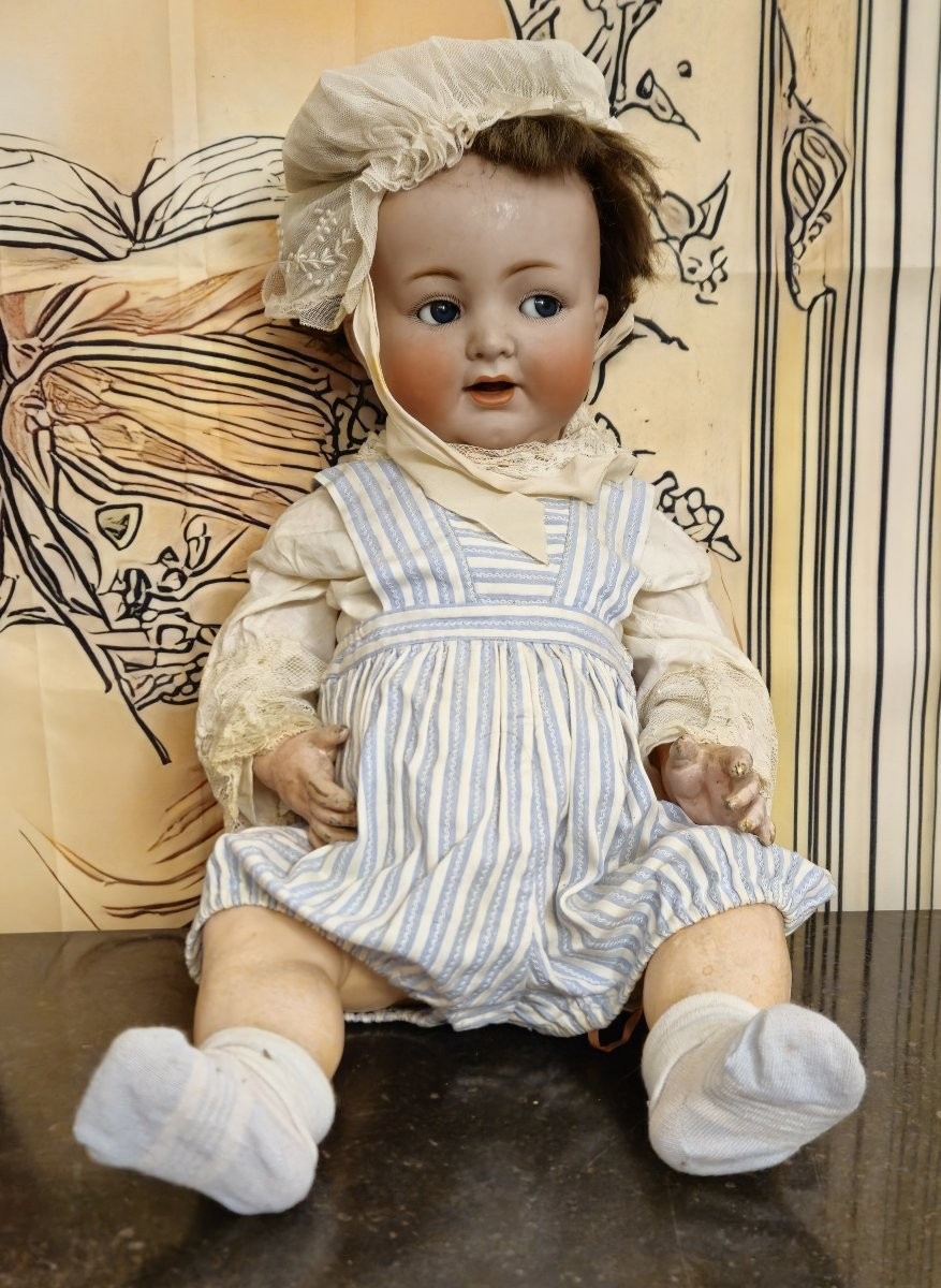 Ancienne Poupée Tête Porcelaine Jean Boyer Limoges T 8