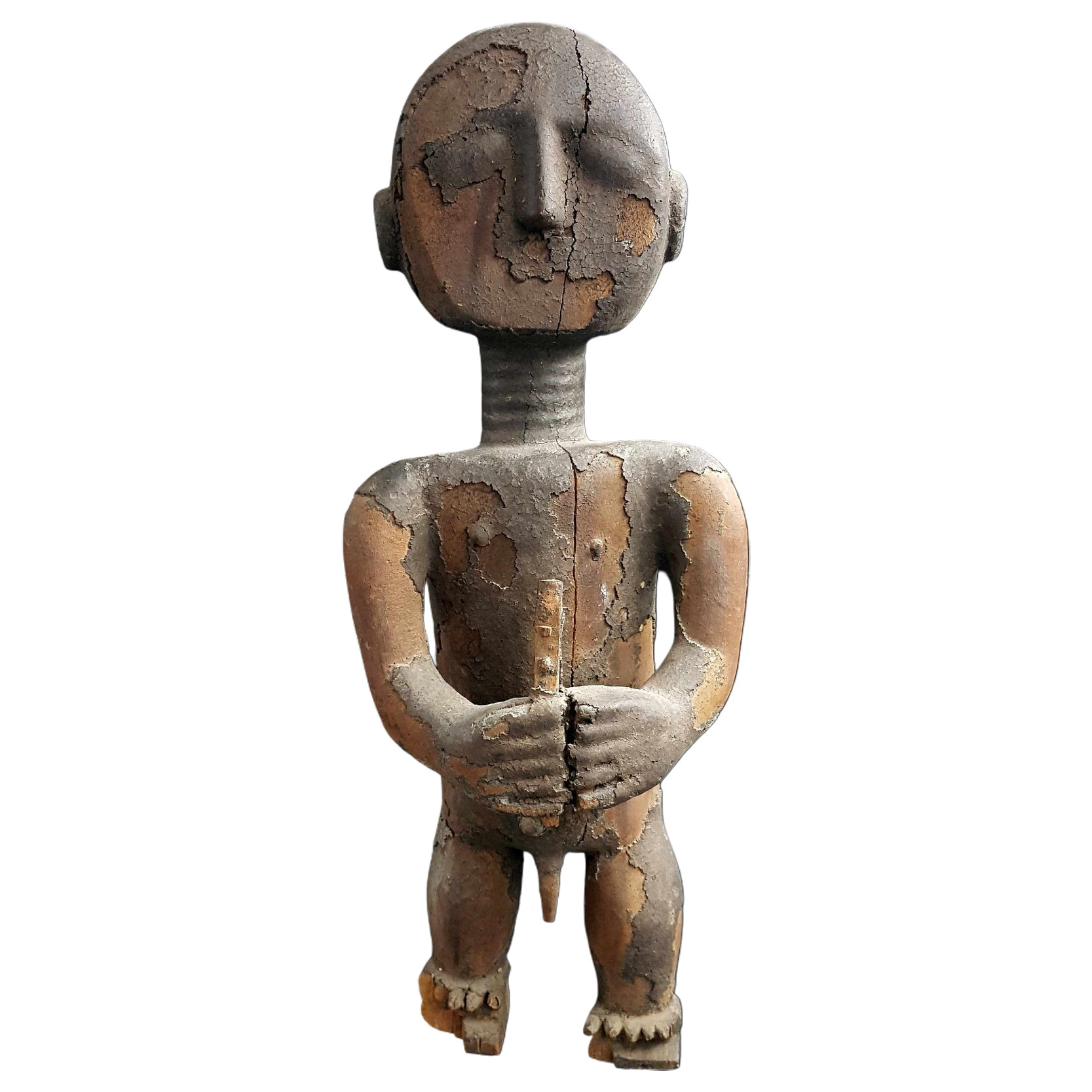 Statue fétichée, peuple Attié, Côte d'Ivoire -  | Antikeo