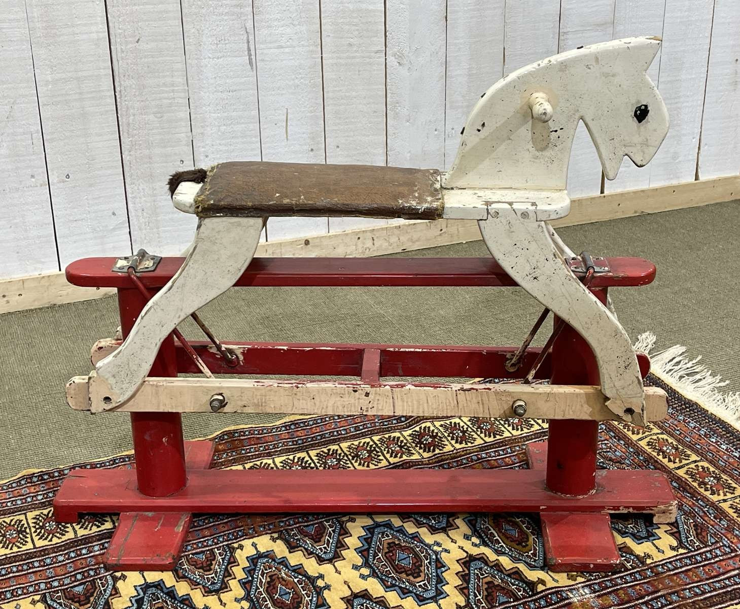 English wooden rocking horse from the 1950s - O... | Antikeo