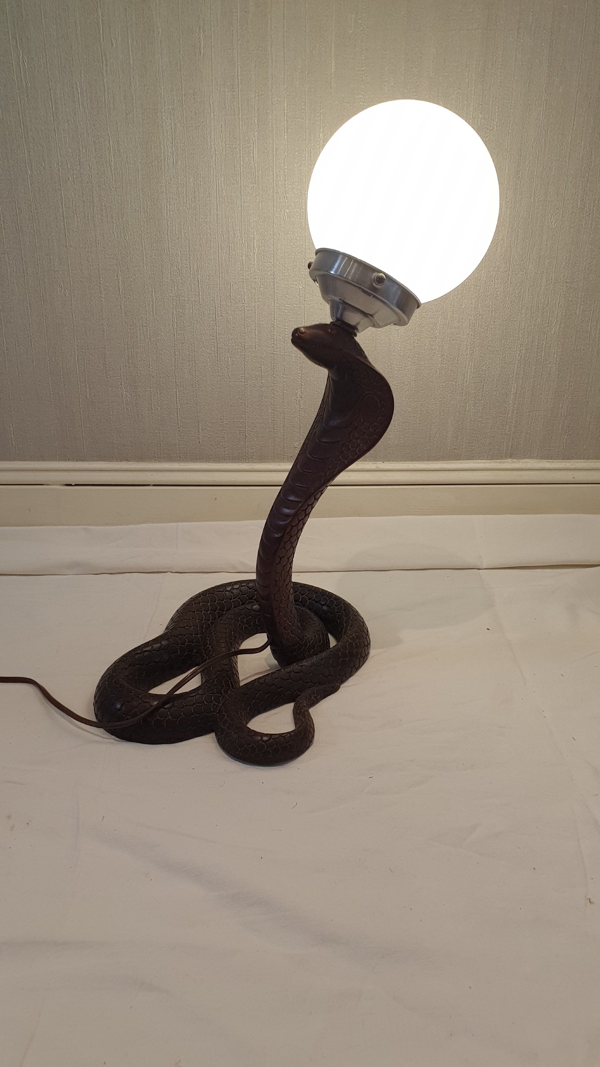 Lampe cobra Art Nouveau