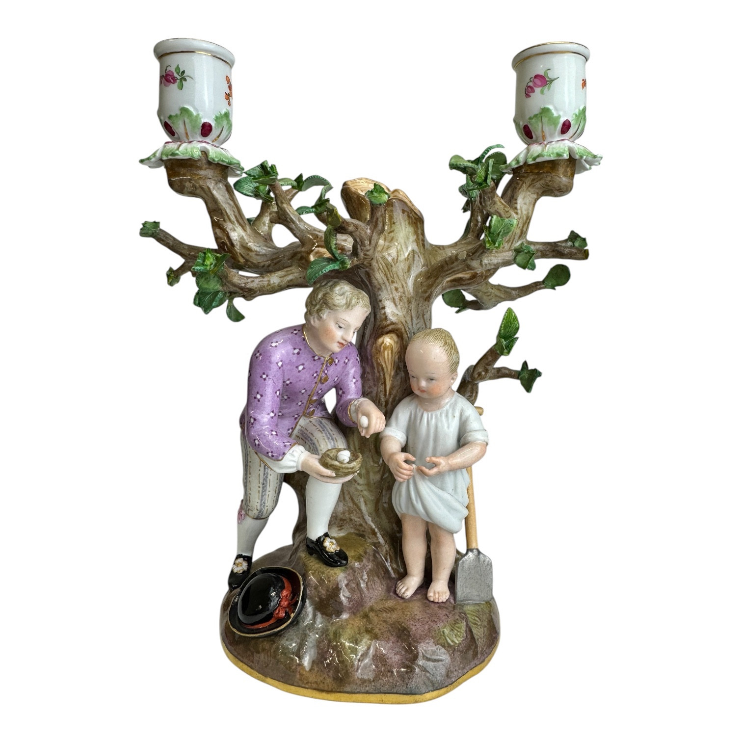 Meissen porcelain candlestick - Candle holders | Antikeo