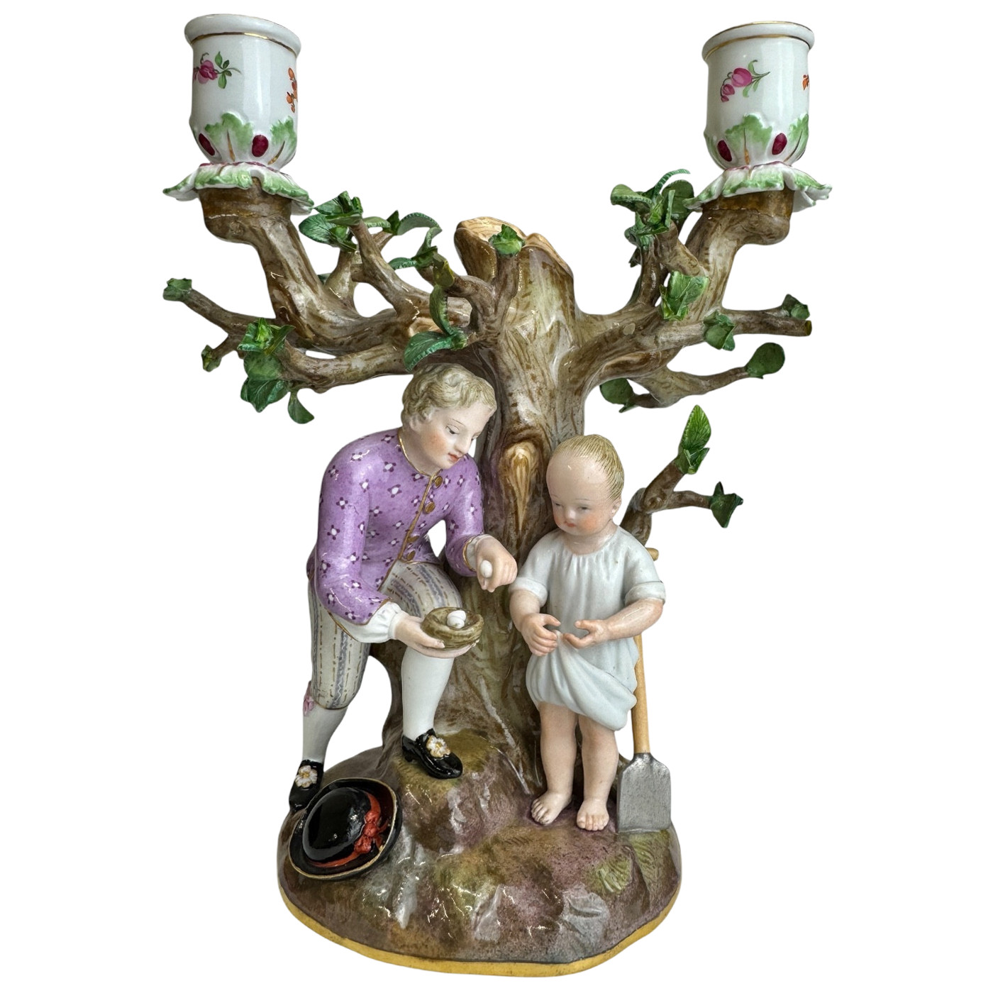 Meissen porcelain candlestick - Candle holders | Antikeo