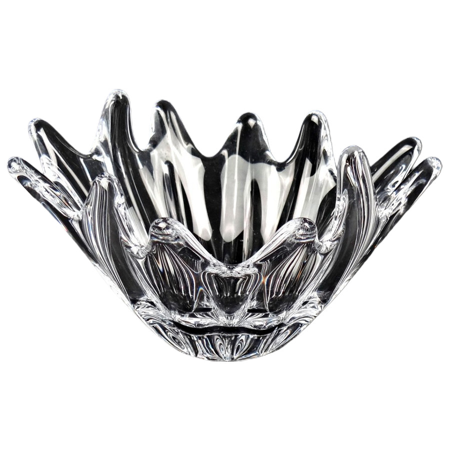 工芸品 Crystal Daum France Daum France vintage 1960s crystal fruit bowl or | Antikeo