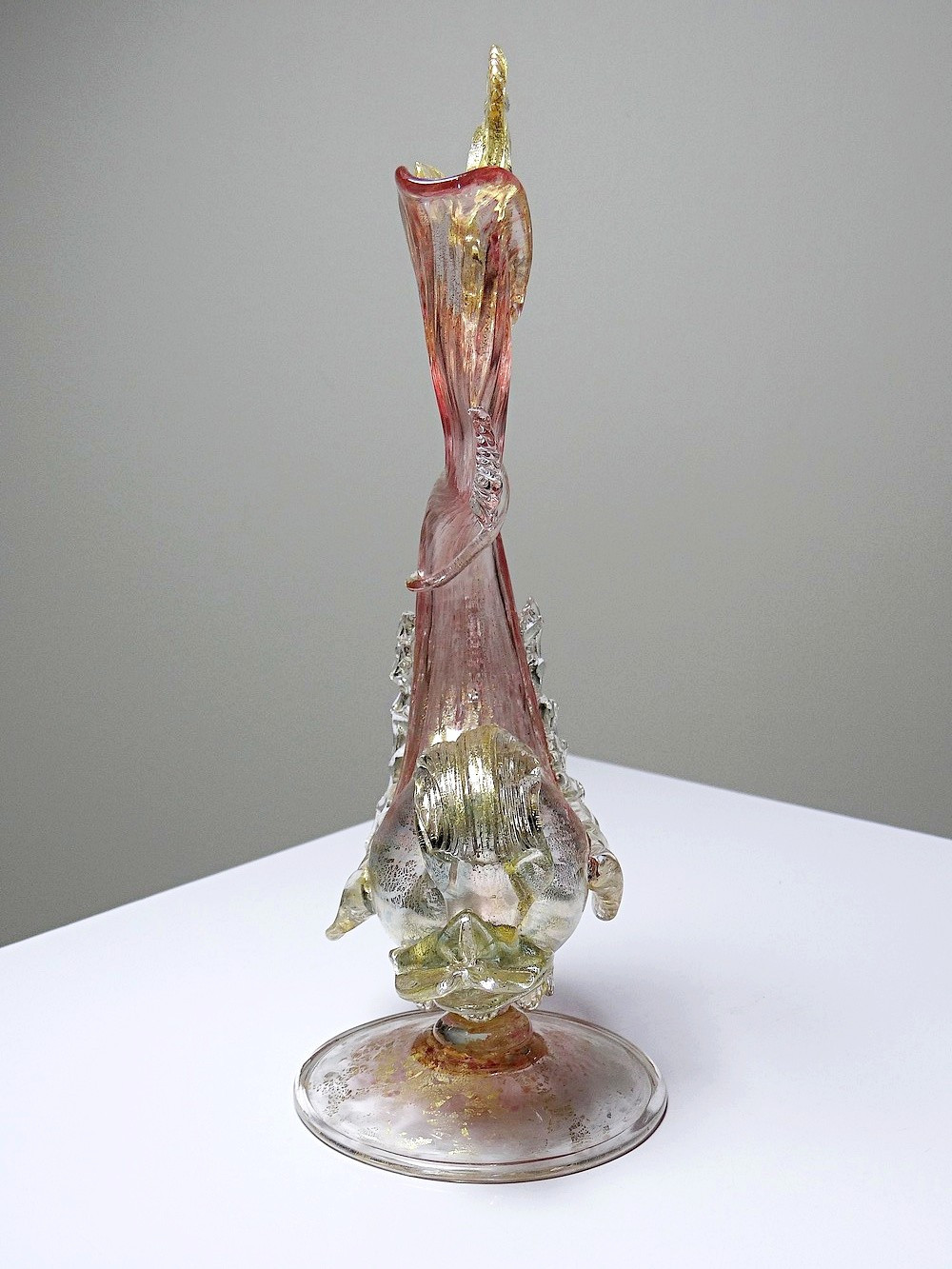 Antonio Salviati Murano Glass Ewer with a Dolph | Antikeo