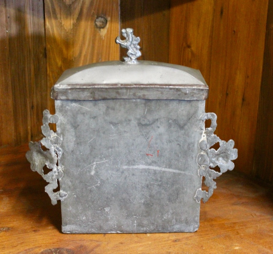 Swiss Wall-Mounted Pewter Fountain - Decorativ | Antikeo