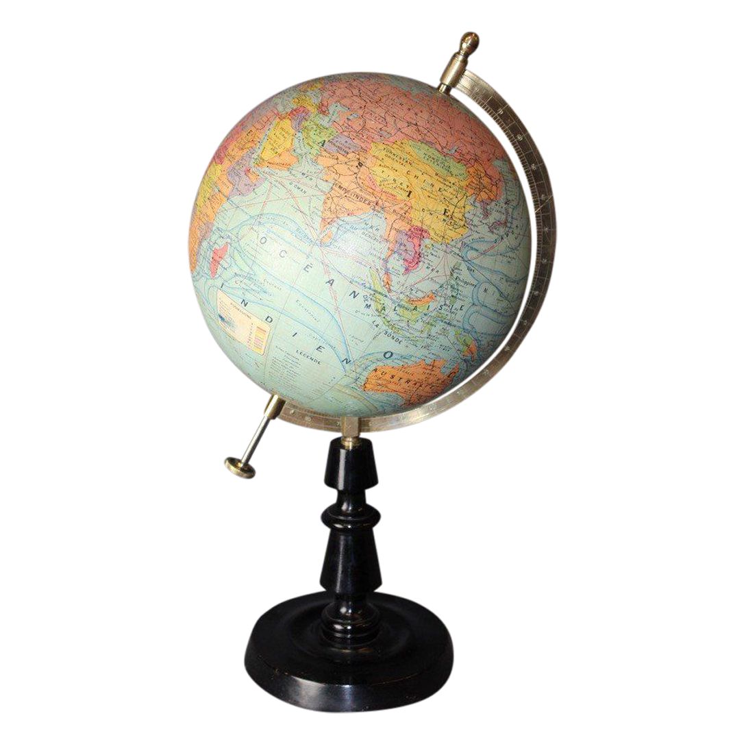 globe terrestre Vintage Au sommet du monde