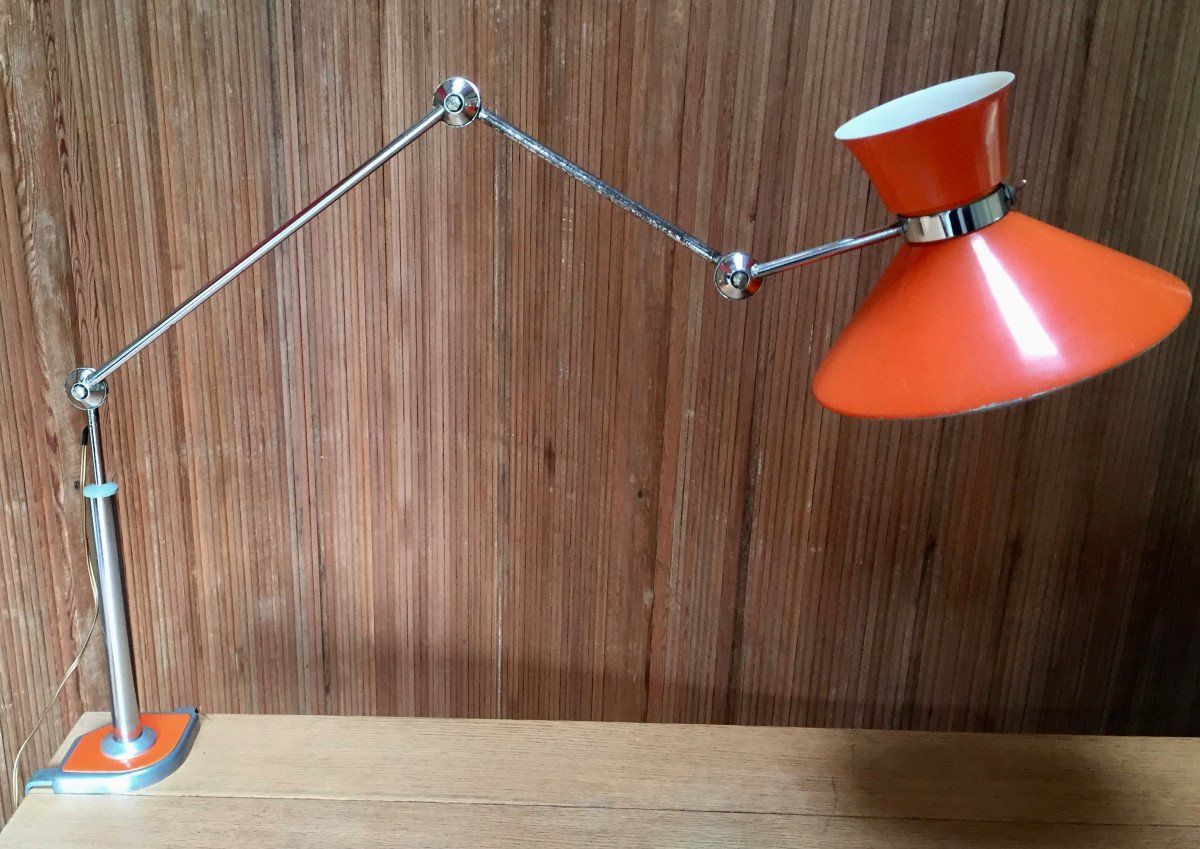 Lampe articulée industrielle Sanfil design - Acolytes Antique