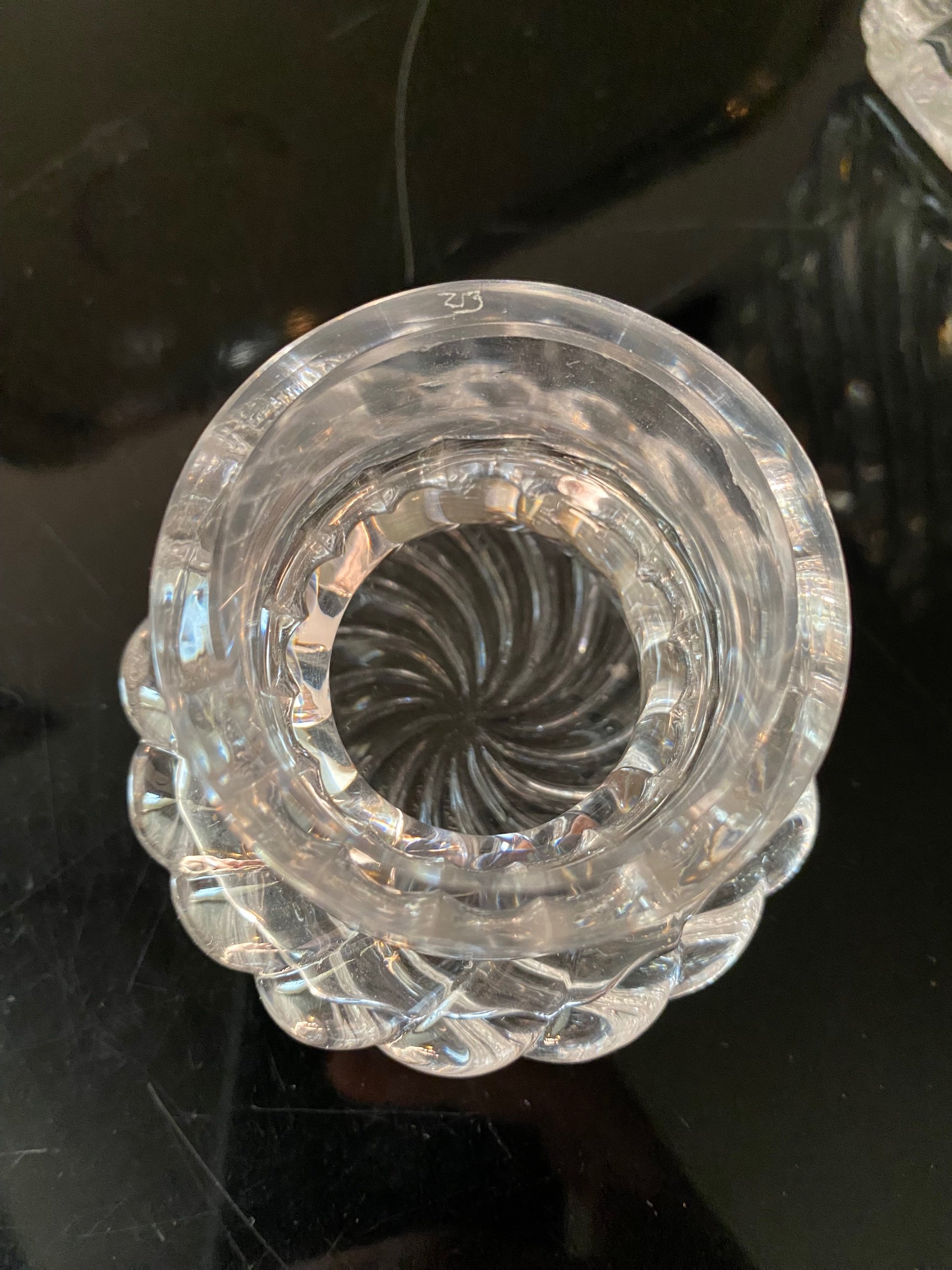 Baccarat - Porte couteau (11) - Cristal - Rare, modèle Bambou