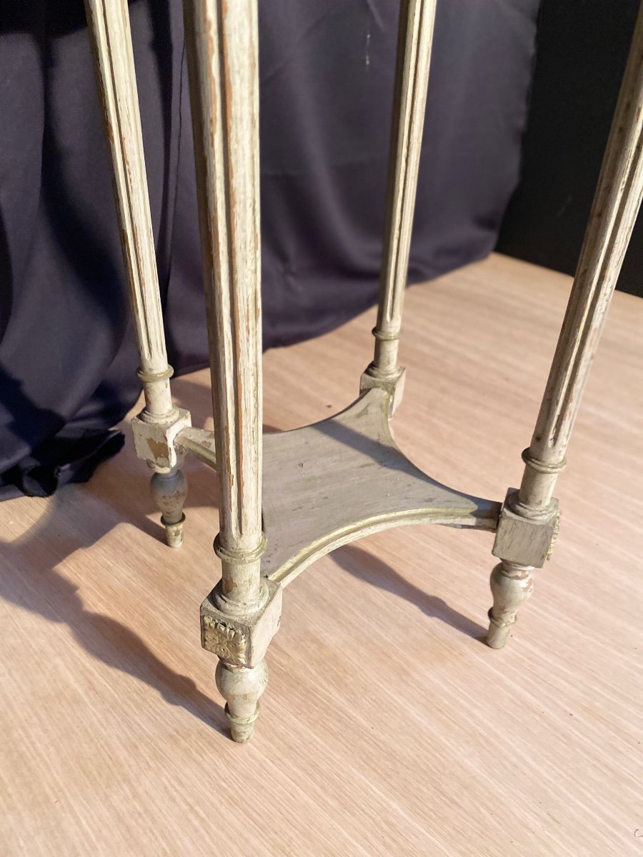 Guéridon rond trois plateau style Louis XVI ancien