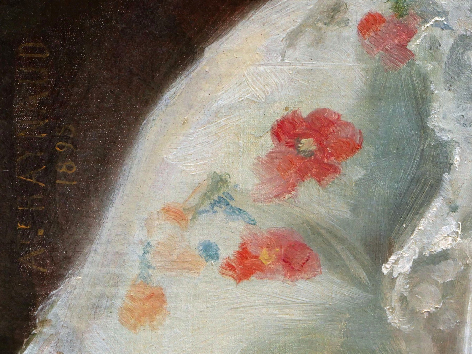 Auguste RAYNAUD, Portrait of a young woman in a... | Antikeo