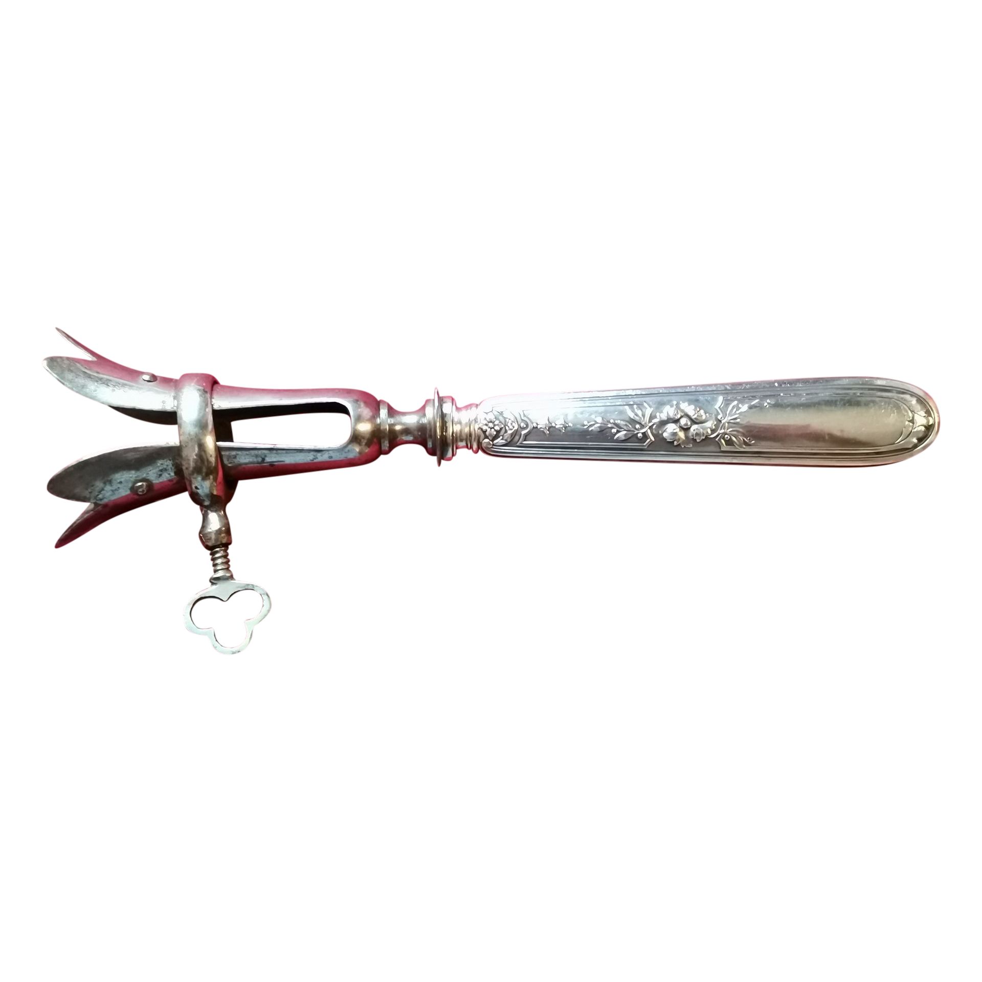 Manche à Gigot Ancien En Argent - Lot D'un Seul Manche