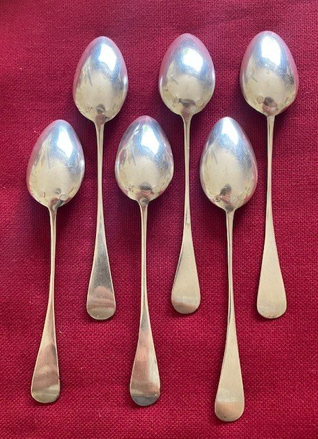 LOT DE 6 cuillères à café Reneka 24 (mètal argenté) époque Art Déco EUR 19,00 - FR