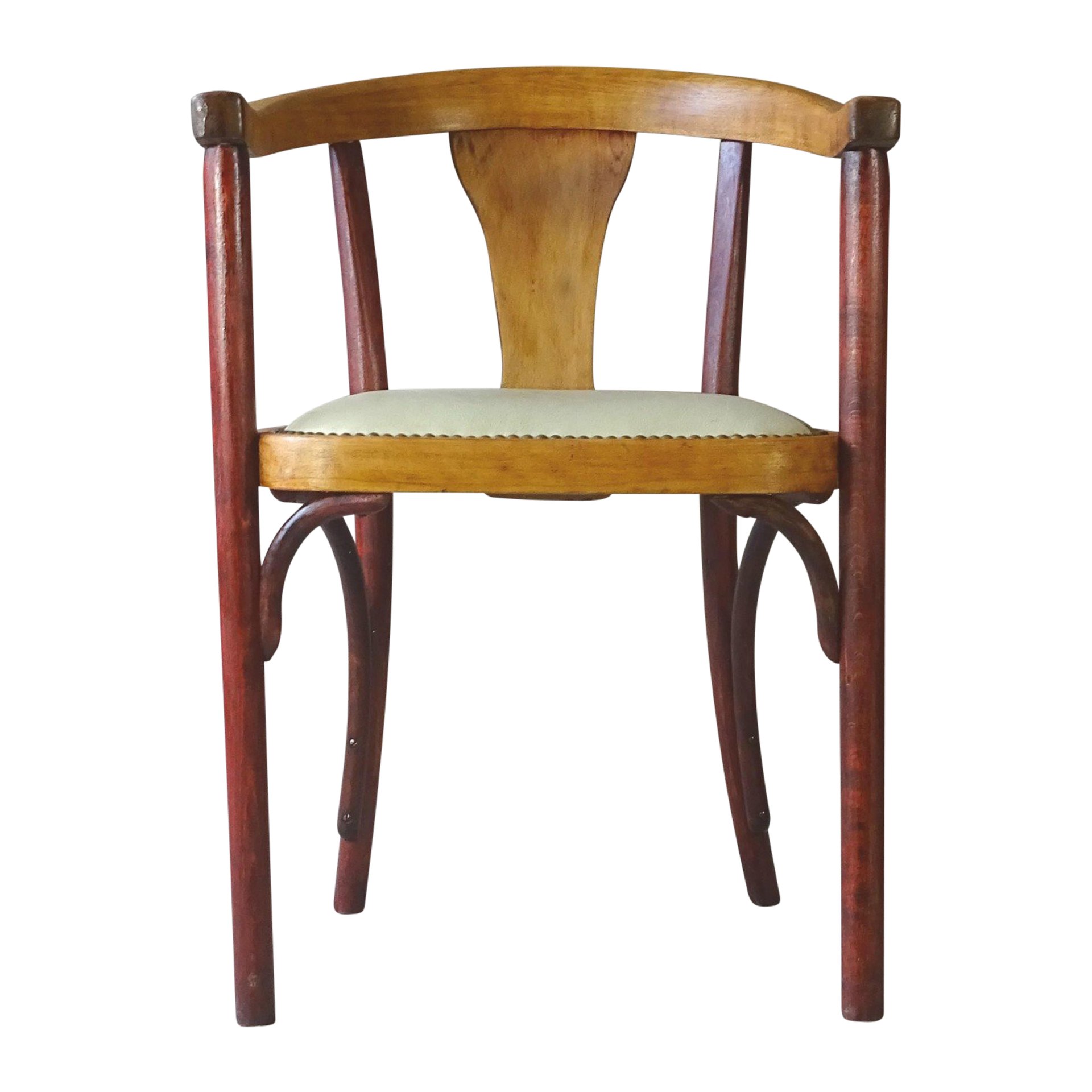 Thonet Art Deco armchair 1930, No. A 967 F, lea | Antikeo