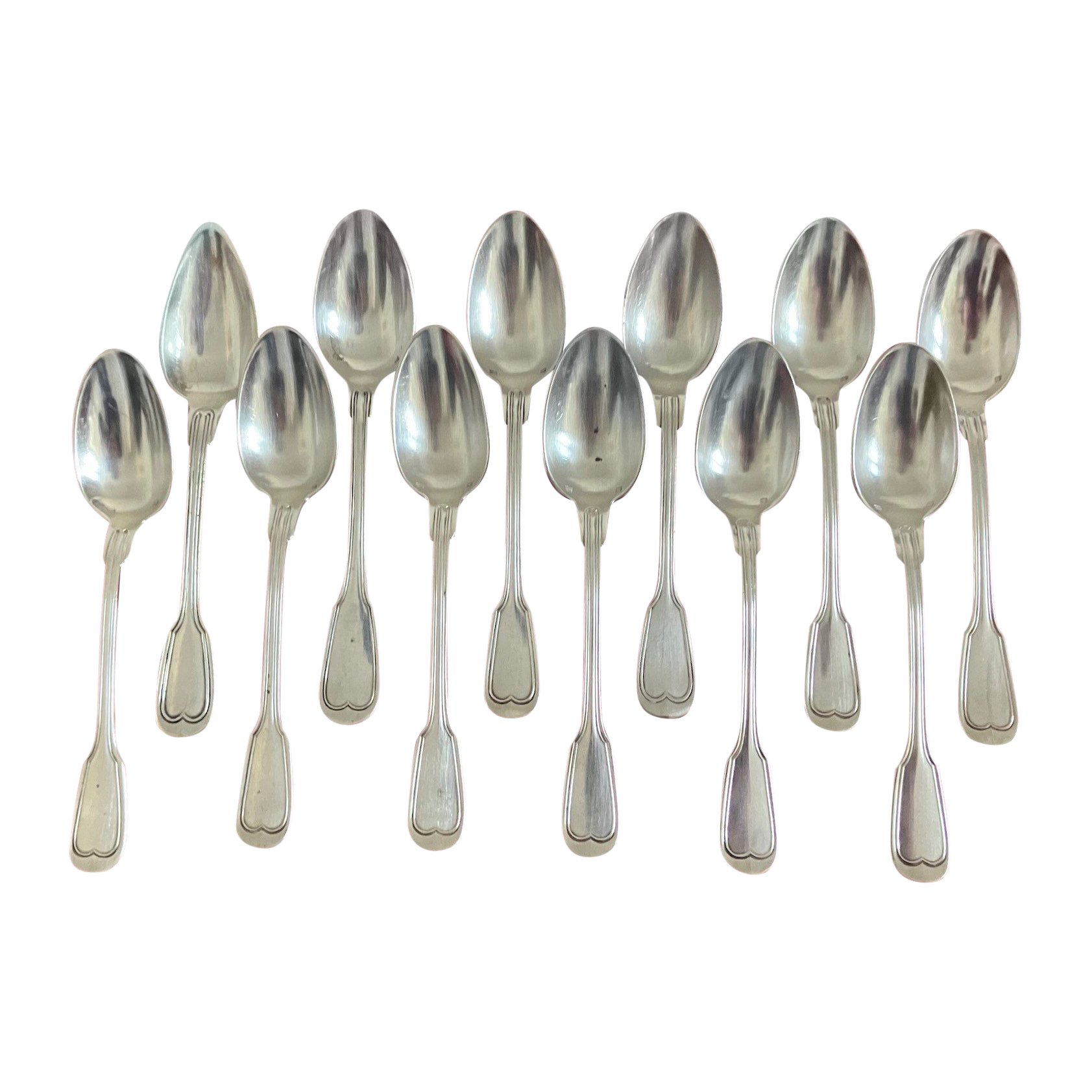 PETITES CUILLERES ART nouveau en coffret METAL ARGENTE dlg CHRISTOFLE EUR 60,00 - FR