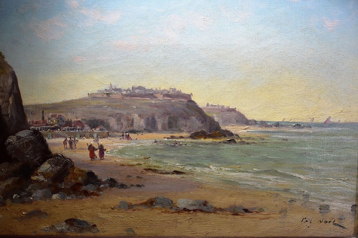 Table Oil On Canvas. Pol Noel 1899 Marine Pai... Antikeo