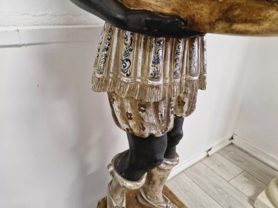 19th Century Venetian Statue in Polychromed Wood